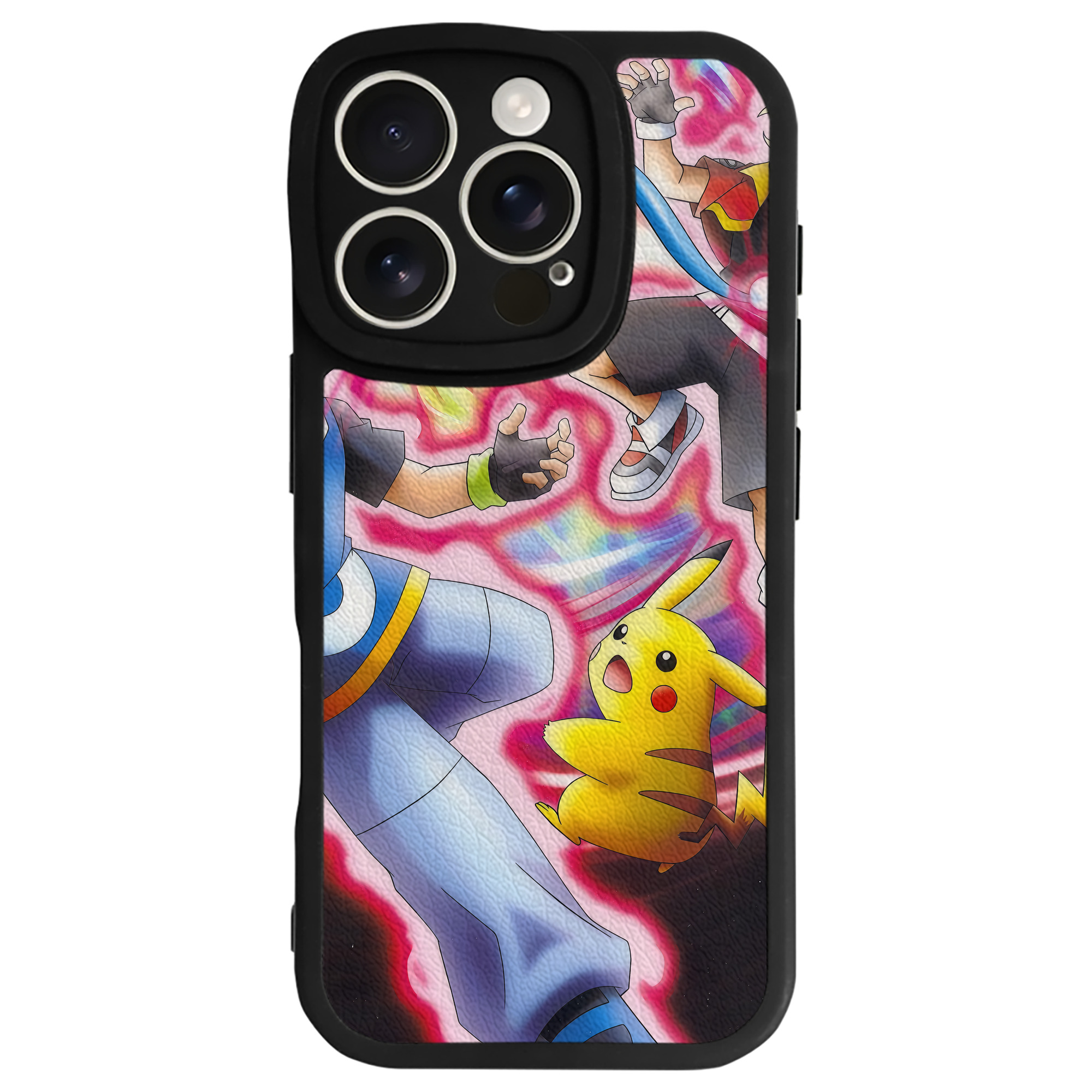 （画像用） ポケットモンスター Pokémon 【iPhone 16シリーズ対応】シリコンスマホケース（レザー調） 材質：シリコン